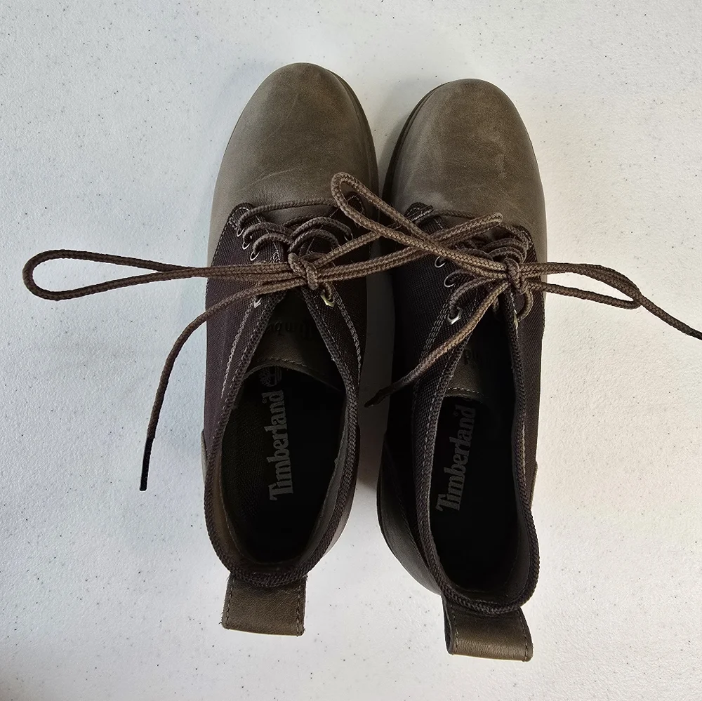 Timberland Earthkeepers Amston Wedge Ankle Boots‎ Gray Black Women 7